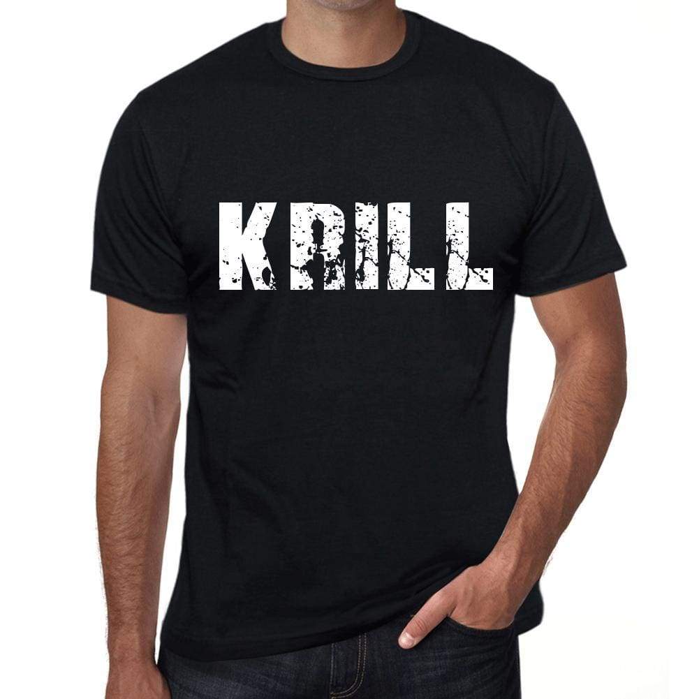 Krill Mens Retro T Shirt Black Birthday Gift 00553 - Black / Xs - Casual