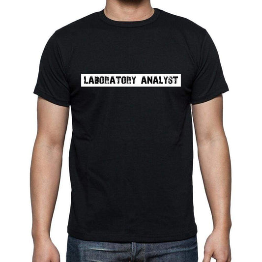 Laboratory Analyst T Shirt Mens T-Shirt Occupation S Size Black Cotton - T-Shirt