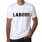Labour Mens T Shirt White Birthday Gift 00552 - White / Xs - Casual
