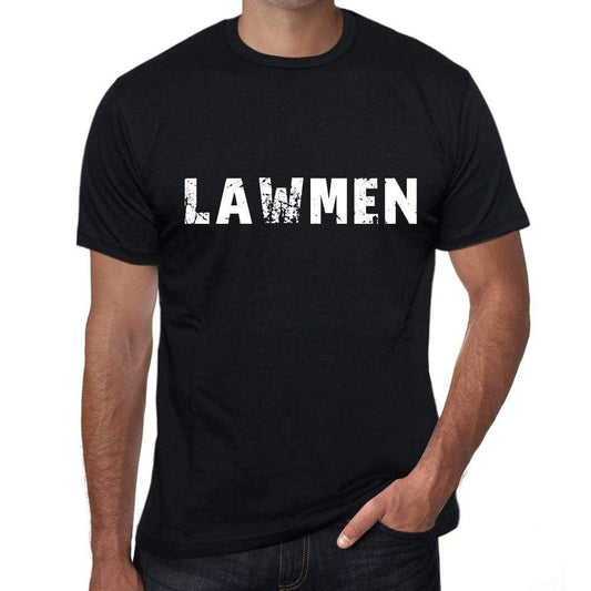 Lawmen Mens Vintage T Shirt Black Birthday Gift 00554 - Black / Xs - Casual