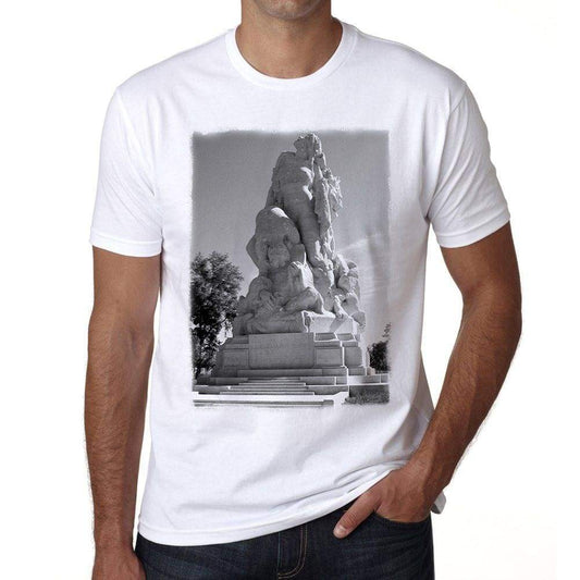 Le Monument Americain - Meaux France Mens Short Sleeve Round Neck T-Shirt 00170
