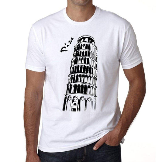 Leaning Tower Of Pisa T Shirts Men Short Sleeve T-Shirt T Shirt Cotton Tee Shirt For Mens 00182 - T-Shirt