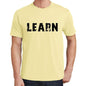 Learn Mens Short Sleeve Round Neck T-Shirt 00043 - Yellow / S - Casual