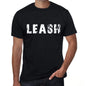 Leash Mens Retro T Shirt Black Birthday Gift 00553 - Black / Xs - Casual