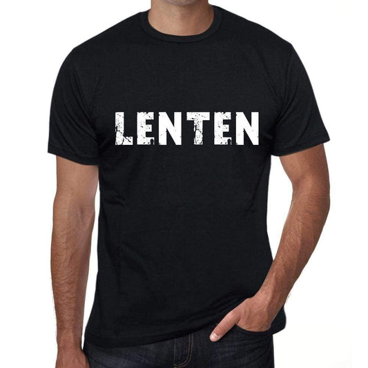 Lenten Mens Vintage T Shirt Black Birthday Gift 00554 - Black / Xs - Casual