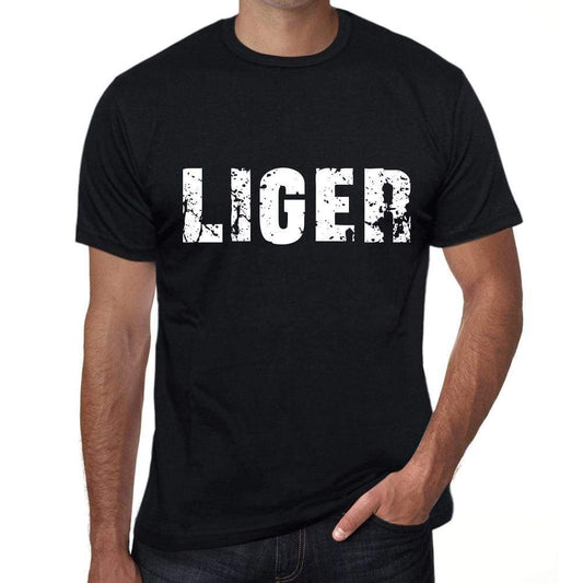 Liger Mens Retro T Shirt Black Birthday Gift 00553 - Black / Xs - Casual