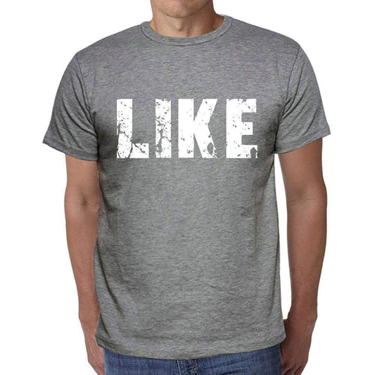 Like Mens Short Sleeve Round Neck T-Shirt - Casual