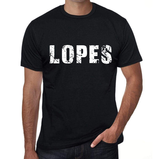 Lopes Mens Retro T Shirt Black Birthday Gift 00553 - Black / Xs - Casual