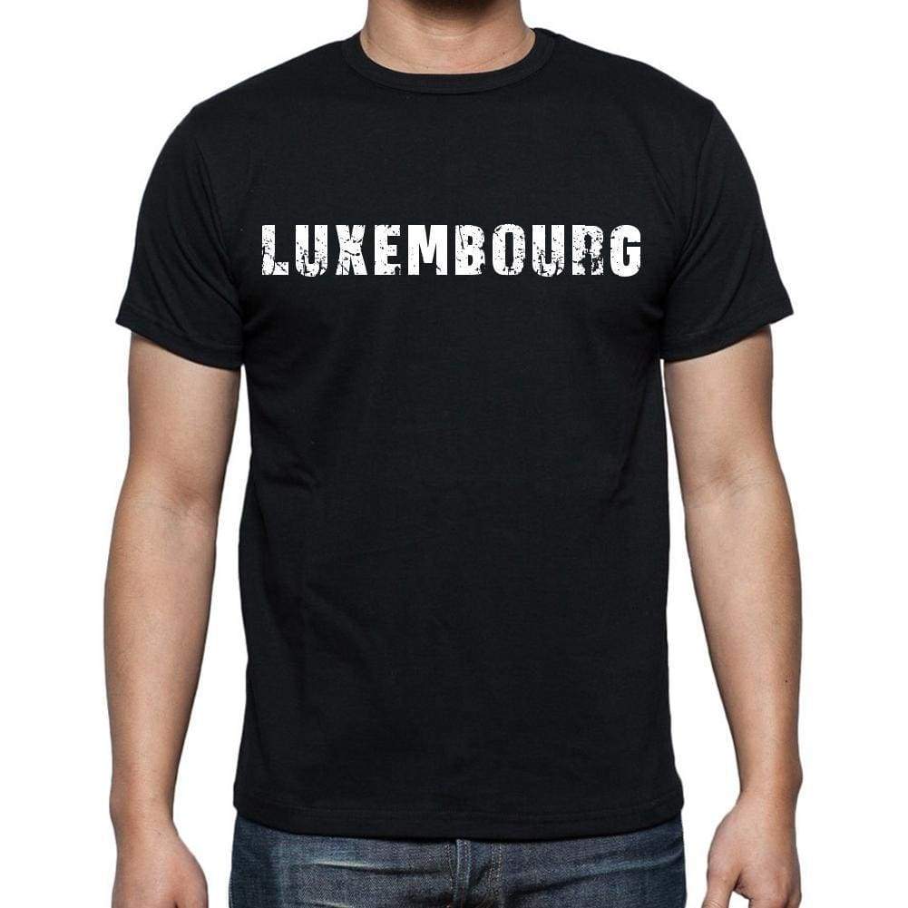 Luxembourg T-Shirt For Men Short Sleeve Round Neck Black T Shirt For Men - T-Shirt