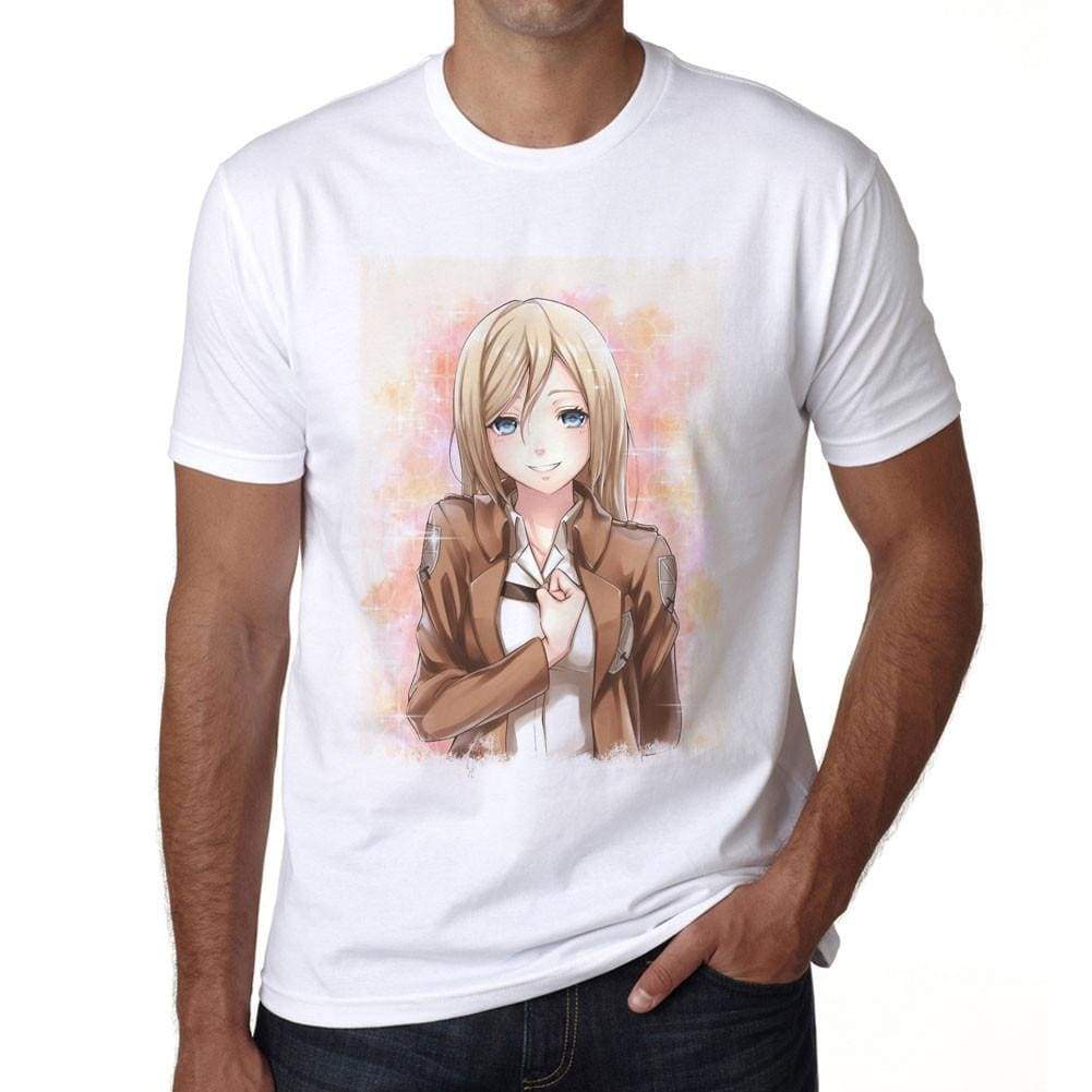 Manga Blonde Girl Smiling T-Shirt For Men T Shirt Gift 00089 - T-Shirt