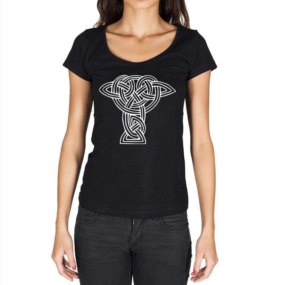 Maori Tribal Tattoo 3 Black Gift Tshirt Black Womens T-Shirt 00165