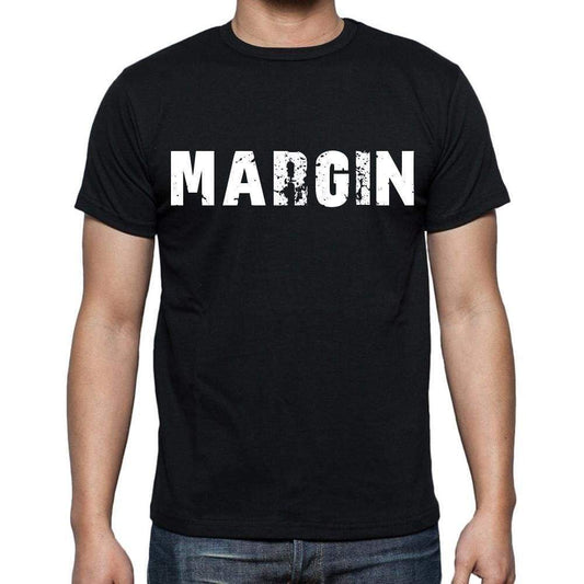 Margin Mens Short Sleeve Round Neck T-Shirt Black T-Shirt En
