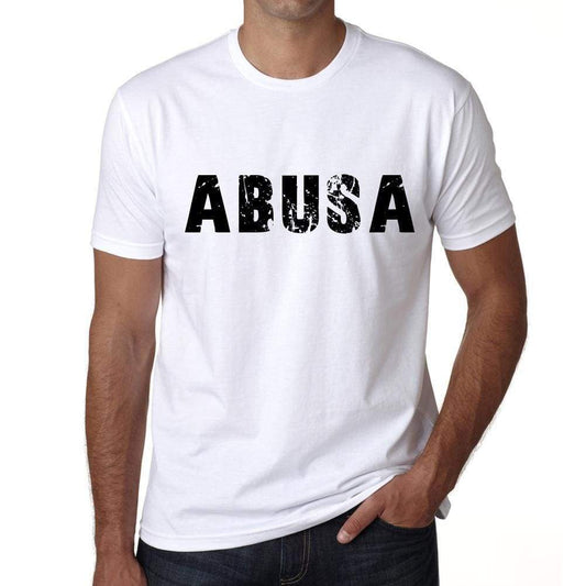 Mens Tee Shirt Vintage T Shirt Abusa X-Small White 00561 - White / Xs - Casual