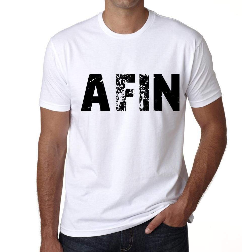 <span>Men's</span> Tee Shirt Vintage T shirt Afin X-Small White 00560 - ULTRABASIC
