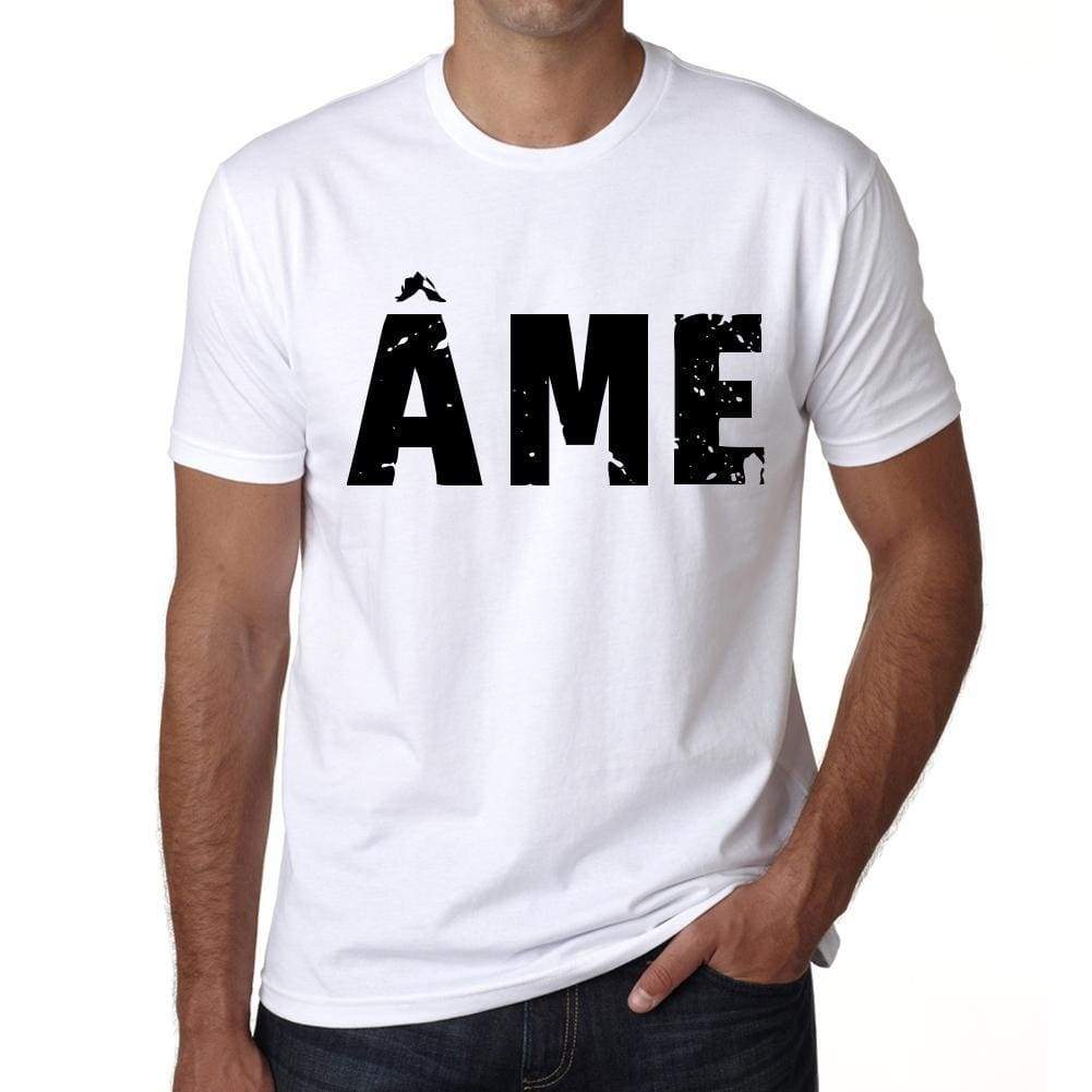 Mens Tee Shirt Vintage T Shirt Âme X-Small White 00559 - White / Xs - Casual