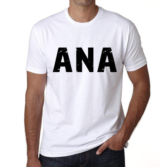 Mens Tee Shirt Vintage T Shirt Ana X-Small White 00559 - White / Xs - Casual