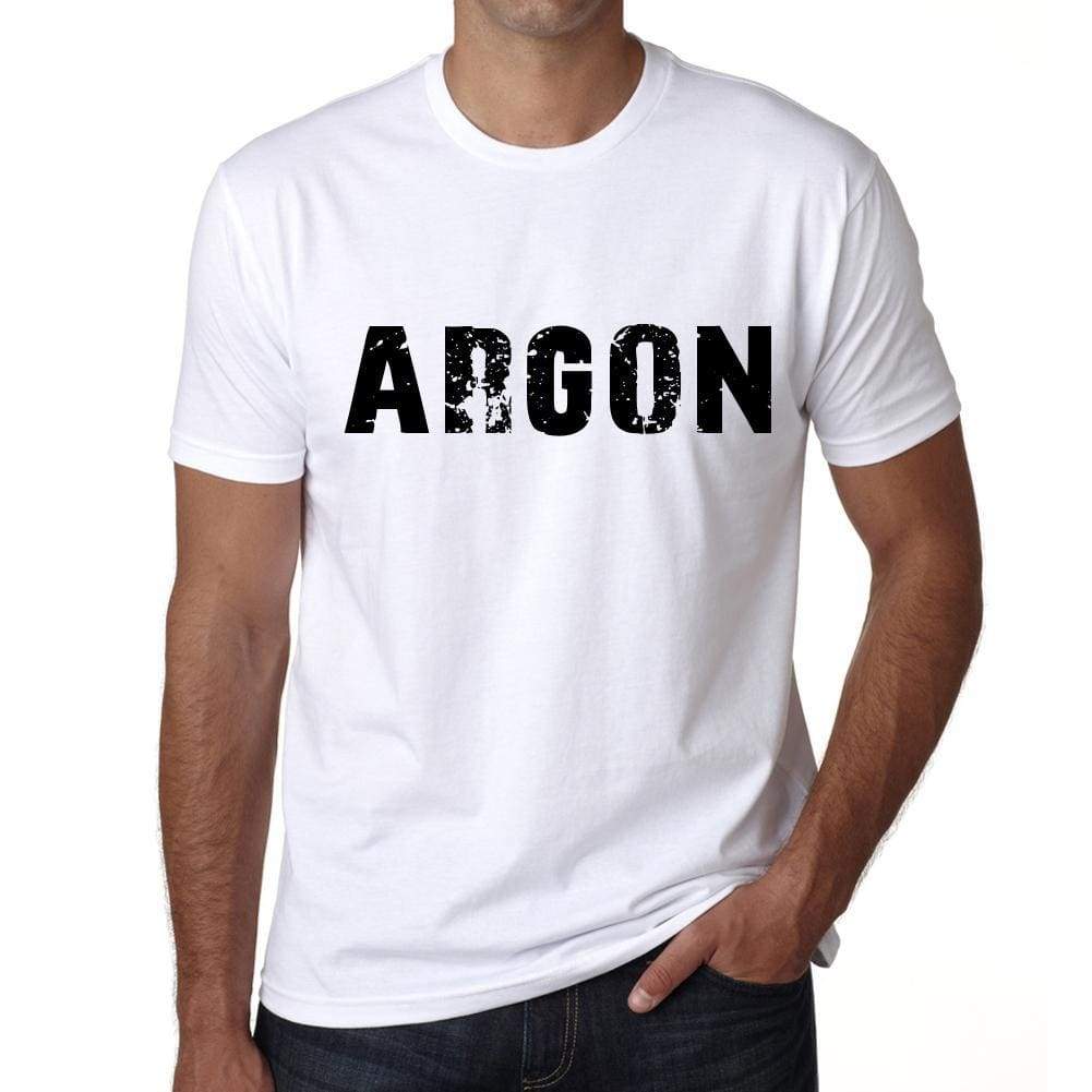 Mens Tee Shirt Vintage T Shirt Argon X-Small White 00561 - White / Xs - Casual