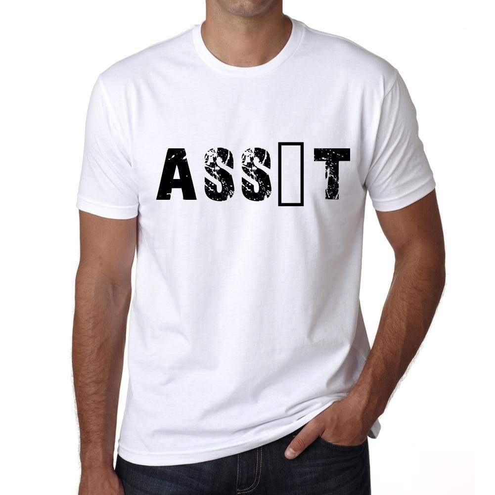Mens Tee Shirt Vintage T Shirt Assît X-Small White 00561 - White / Xs - Casual
