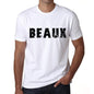 Mens Tee Shirt Vintage T Shirt Beaux X-Small White 00561 - White / Xs - Casual