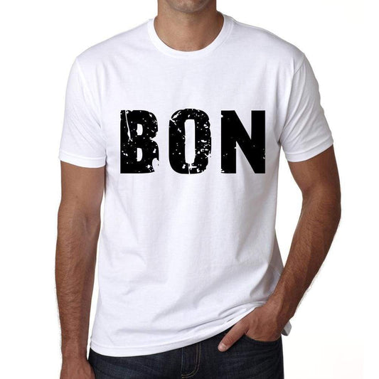 Mens Tee Shirt Vintage T Shirt Bon X-Small White 00559 - White / Xs - Casual