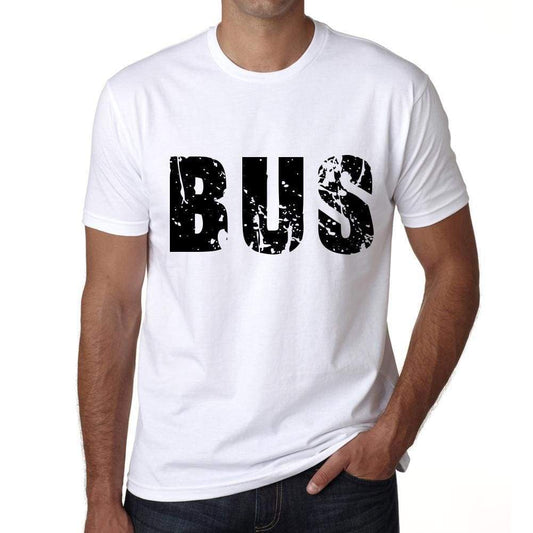 Mens Tee Shirt Vintage T Shirt Bus X-Small White 00559 - White / Xs - Casual