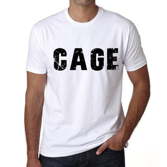 Mens Tee Shirt Vintage T Shirt Cage X-Small White 00560 - White / Xs - Casual