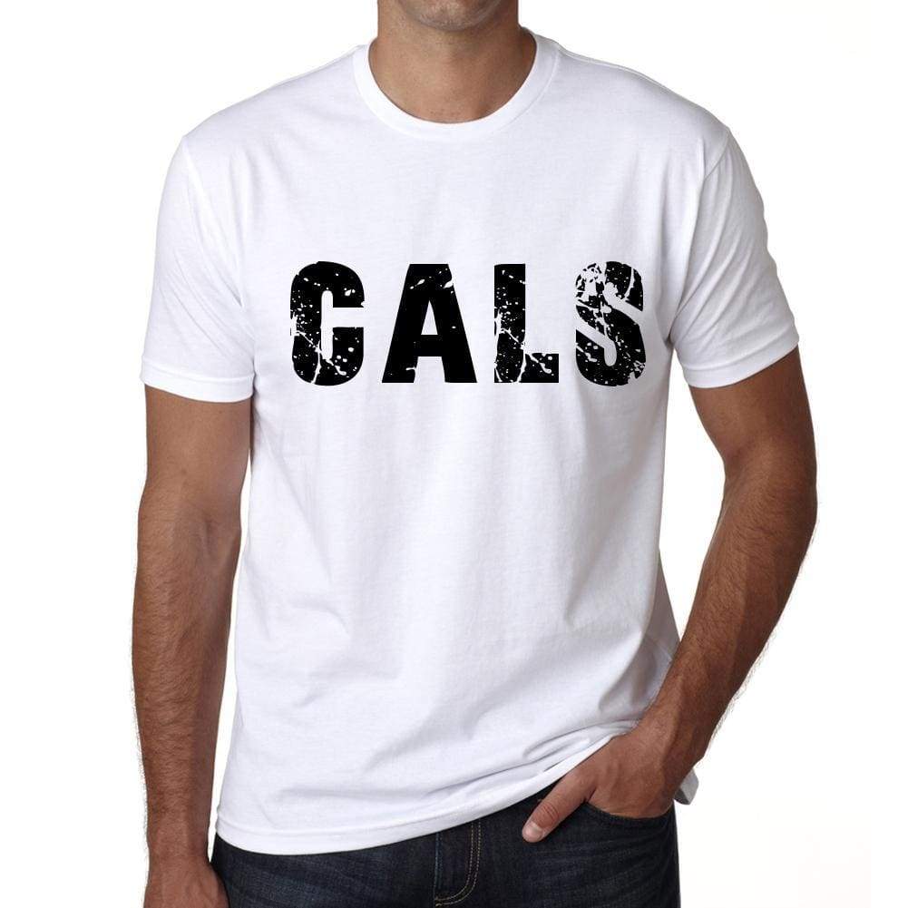 Mens Tee Shirt Vintage T Shirt Cals X-Small White 00560 - White / Xs - Casual