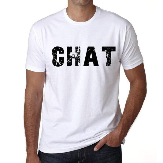 Mens Tee Shirt Vintage T Shirt Chat X-Small White 00560 - White / Xs - Casual