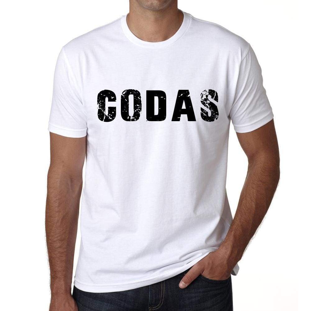 Mens Tee Shirt Vintage T Shirt Codas X-Small White 00561 - White / Xs - Casual