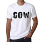 Mens Tee Shirt Vintage T Shirt Cow X-Small White 00559 - White / Xs - Casual