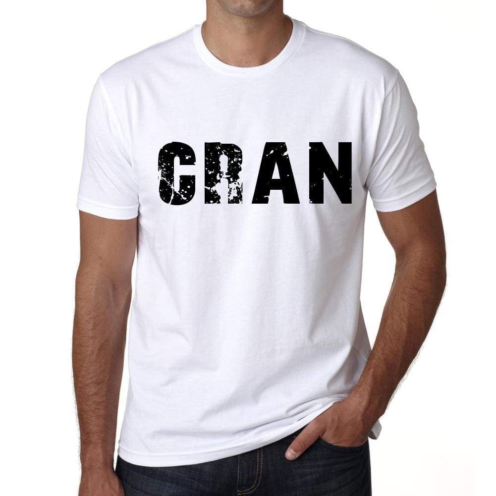 Mens Tee Shirt Vintage T Shirt Cran X-Small White 00560 - White / Xs - Casual