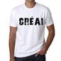 Mens Tee Shirt Vintage T Shirt Créai X-Small White 00561 - White / Xs - Casual