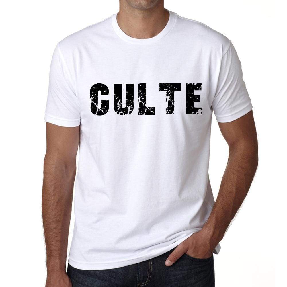 Mens Tee Shirt Vintage T Shirt Culte X-Small White 00561 - White / Xs - Casual