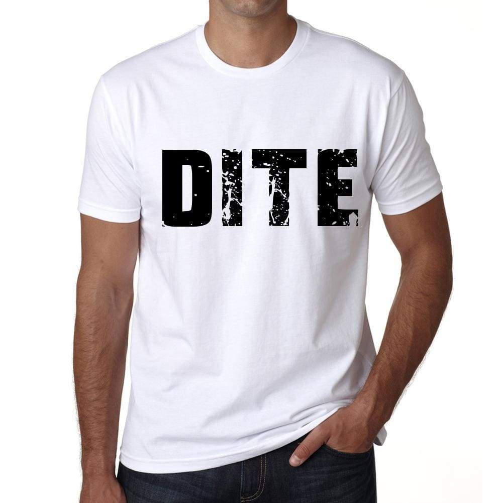 Mens Tee Shirt Vintage T Shirt Dite X-Small White 00560 - White / Xs - Casual