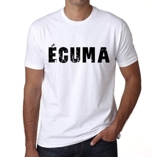 Mens Tee Shirt Vintage T Shirt Écuma X-Small White 00561 - White / Xs - Casual