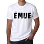 Mens Tee Shirt Vintage T Shirt Èmue X-Small White 00560 - White / Xs - Casual