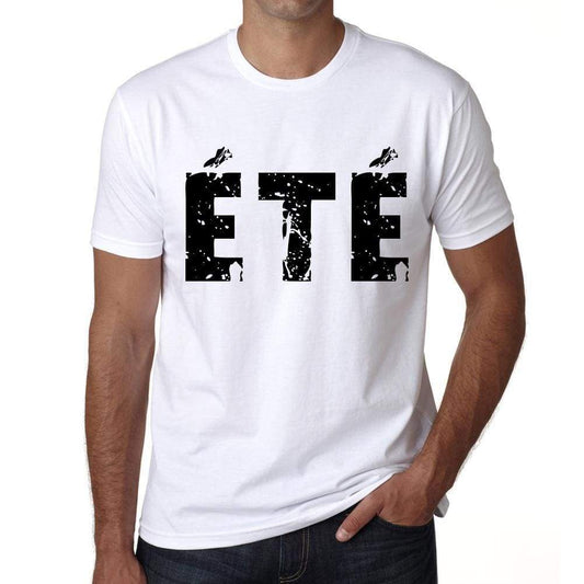 Mens Tee Shirt Vintage T Shirt Été X-Small White 00559 - White / Xs - Casual