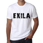 Mens Tee Shirt Vintage T Shirt Exila X-Small White 00561 - White / Xs - Casual