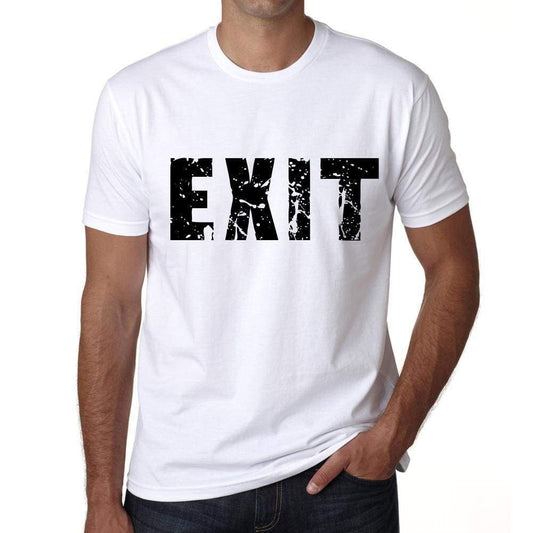 Mens Tee Shirt Vintage T Shirt Exit X-Small White 00560 - White / Xs - Casual