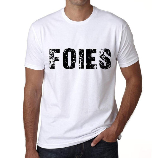 Mens Tee Shirt Vintage T Shirt Foies X-Small White 00561 - White / Xs - Casual