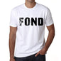 Mens Tee Shirt Vintage T Shirt Fond X-Small White 00560 - White / Xs - Casual