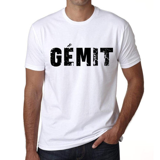 Mens Tee Shirt Vintage T Shirt Gémit X-Small White 00561 - White / Xs - Casual