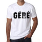 Mens Tee Shirt Vintage T Shirt Gèrè X-Small White 00560 - White / Xs - Casual