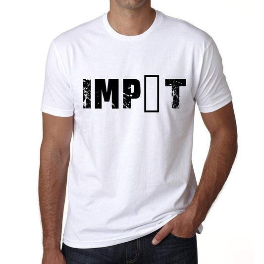Mens Tee Shirt Vintage T Shirt Impôt X-Small White 00561 - White / Xs - Casual