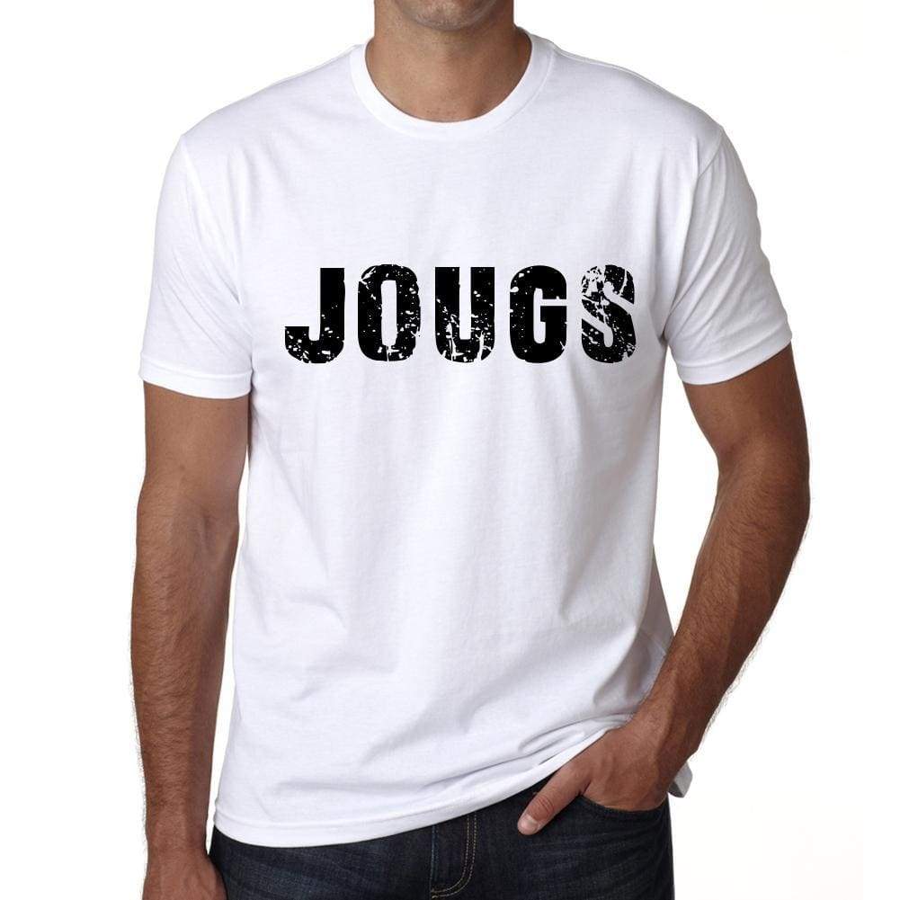 Mens Tee Shirt Vintage T Shirt Jougs X-Small White 00561 - White / Xs - Casual