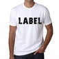 Mens Tee Shirt Vintage T Shirt Label X-Small White 00561 - White / Xs - Casual