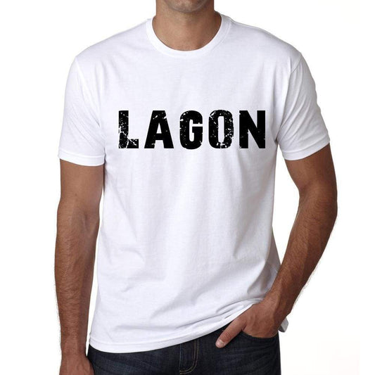 Mens Tee Shirt Vintage T Shirt Lagon X-Small White 00561 - White / Xs - Casual