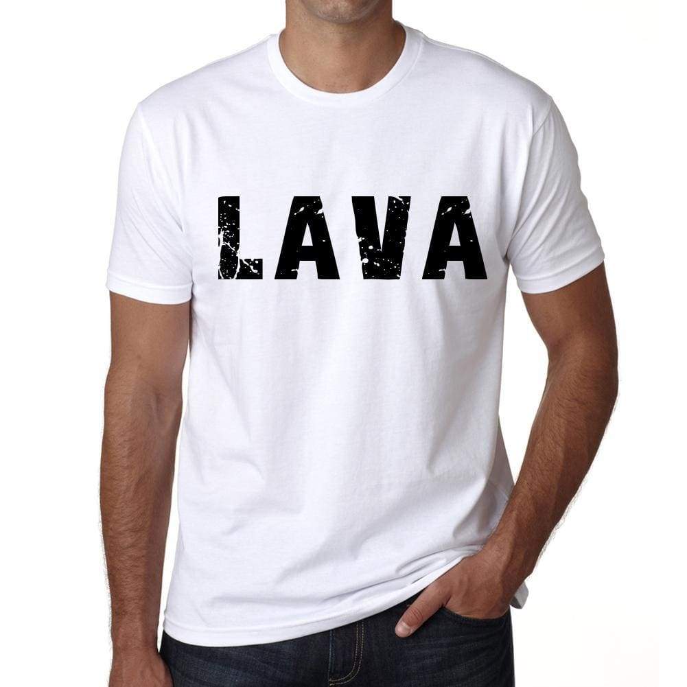 Mens Tee Shirt Vintage T Shirt Lava X-Small White 00560 - White / Xs - Casual