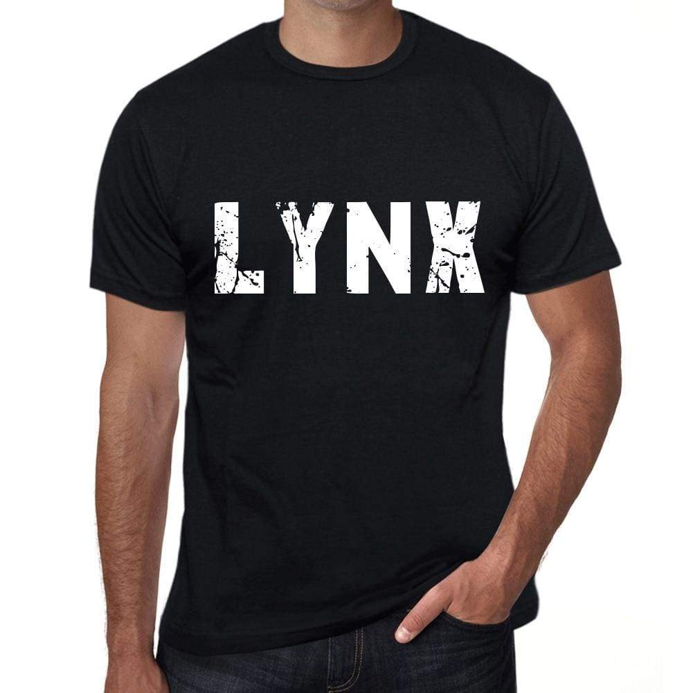 Mens Tee Shirt Vintage T Shirt Lynx X-Small Black 00557 - Black / Xs - Casual