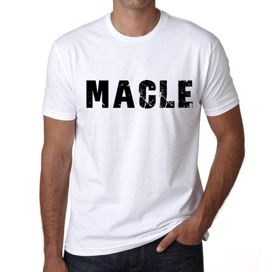 Mens Tee Shirt Vintage T Shirt Macle X-Small White - White / Xs - Casual